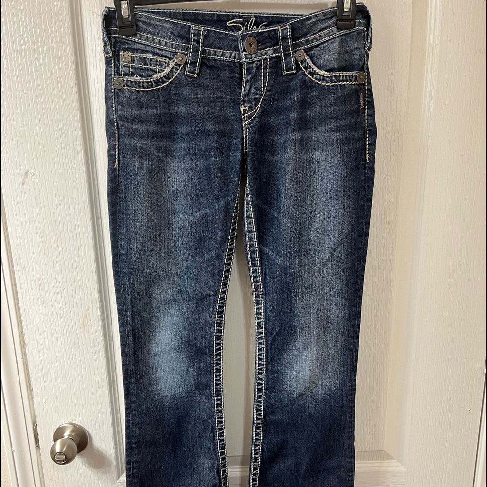 Silver Pioneer Boot Cut Jeans Size 27 W 33 L